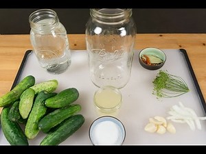 Deli Style Lacto-Fermented Dill Pickles