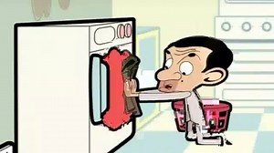 Mr Bean Cartoon "stretch" sound effect scene