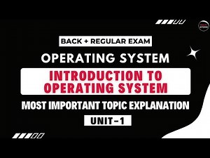 Unit-1 | Introduction to OS | Operating System | OS Aktu | Aktu Exam | Most Imp Topics Explain