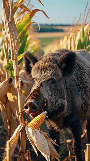 Battle for the harvest: Wild Boar vs. Corn