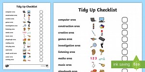 Class Tidy-Up Checklist