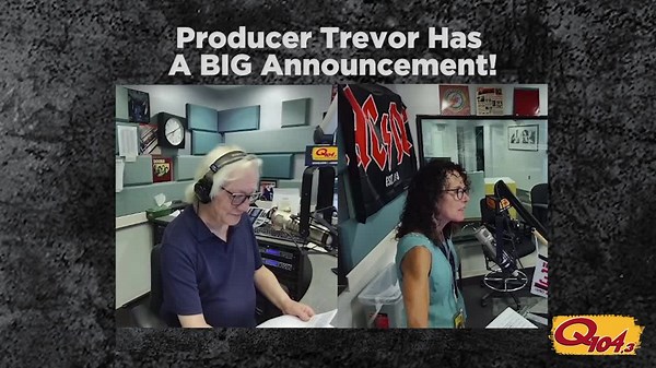 Trevor On The Radio surprises Jim Kerr with a memo on the air! 😈 🎉🎉🎉 | Q104.3 FM