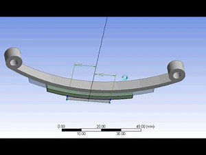 Ansys LEAF SPRING analysis Part 1: How to make assembly in design modeler