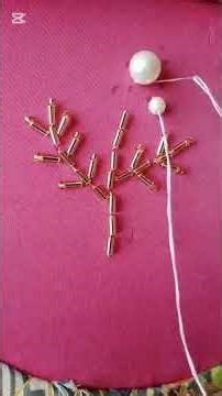 DIY Beaded Flower for Beginners fast &Easy#rabiaahmed#aesthetezaib#thread and craft