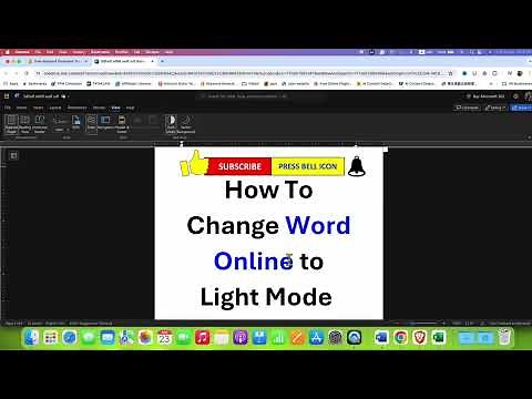 How to Change Word Online to Light Mode [ Turn OFF Dark Mode ]