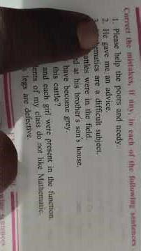 Class 12th English Syntax ex.69