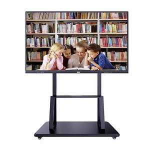 [Hot Item] 86 98 110 Inch Finger Touch Screen Interactive Flat Panel Smart Board with Camera Microphone Interactive Whiteboard for Video Conference & Education