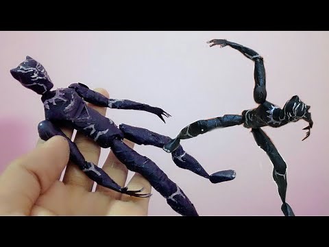 DIY Paper actionfigure|Black panther!