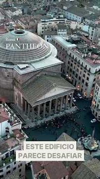 🤯🏛️ Este edificio no debería seguir en pie, "El PANTEÓN ROMANO" #arquitecturaromana