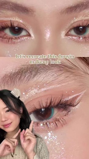 Recreating Glitter Makeup Douyin Tutorial