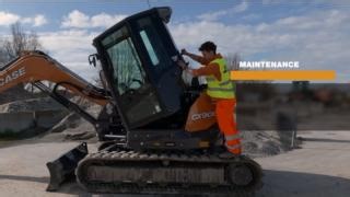 CASE midi excavators are designed for ease of operation and maintenance. The CX85E, CX90E and CX100E come with an electric fuel pump with auto-stop, a reversible fan drive, a tiltable cab and a five-roller undercarriage design for maximum durability and stability. | CASE Construction Equipment