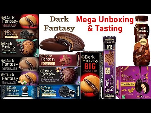 Dark Fantasy Biscuits, Cookies and Shakes - Mega Unboxing and Review