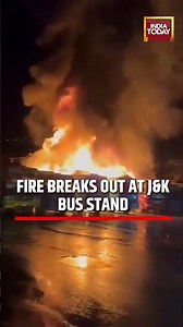 Kupwara Bus Fire: Fire breaks out at bus stand in Kupwara #breakingnews #kupwara #jammuandkashmir