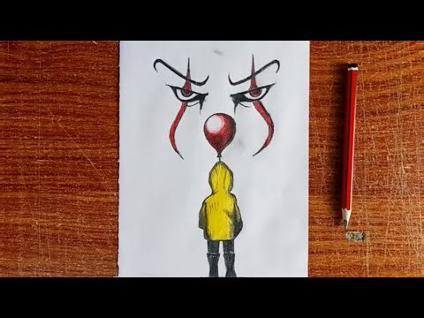 How to Draw Pennywise IT Easy | Step by Step Drawing Tutorial