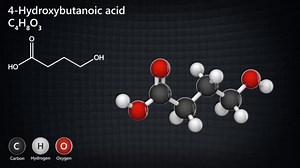 Hydroxybutanoic Acid Gamma Hydroxybutyric Acid Ghb Neurotransmitter Psychoactive Drug Render