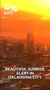 Beautiful sunrise over Oklahoma City (May 7, 2026)
