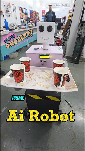 😲 This AI Robot Answers Questions & Serves Food #arduino #airobot #science #ideas #aiproject