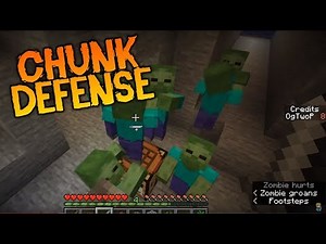CHUNK DEFENSE! | Minecraft - How Many Rounds Can We Survive?