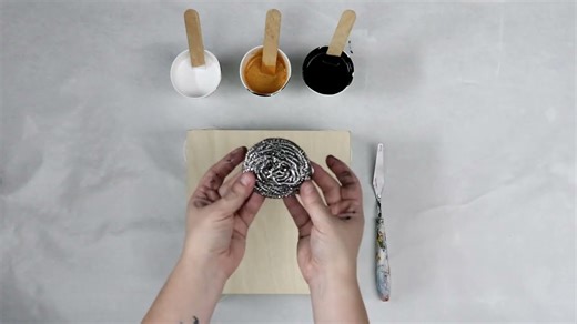 New Dipping Tool – Using a Kitchen Scrubber for Amazing Acrylic Art