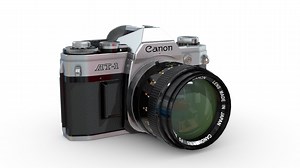 Canon AT-1 Retro Camera - Download Free 3D model by AleixoAlonso