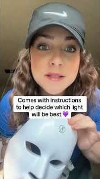 The easiest 15 minutes to add to your skincare routine! LED Face Mask with 7 different lights!