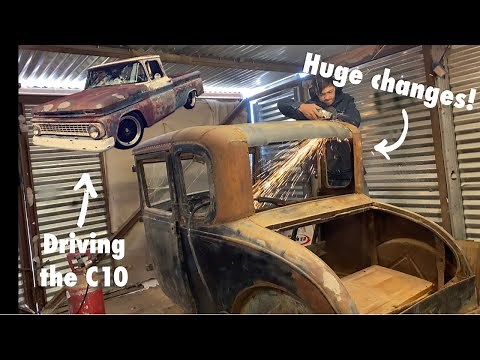 Building a hot rod model A and the sheet metal work begins￼!