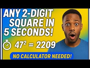 Square Any 2-Digit Number in Seconds! 😱 (No Calculator Needed)