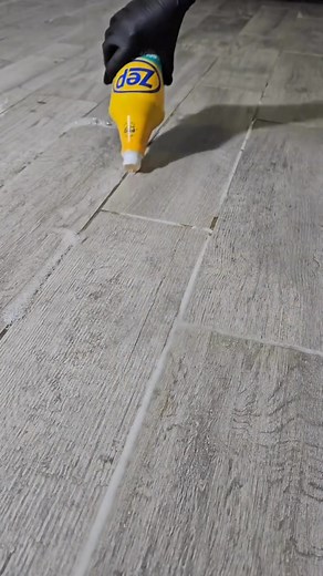 38K views · 556 reactions | I chose a @Zep Grout Clean because I have been chopping at the bit to do my doggos favorite area, our sitting room. The dirt that resides within these crevices is unreal. Fun Fact: Zep Grout Brightner is such a powerful product, you don't even really need to scrub the formula | Match Sponge | Facebook