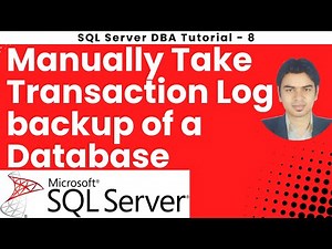 How to Manually Take Transaction Log backup of a database in SQL Server #sqlserver #transaction #sql