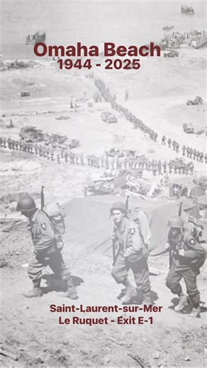 195K views · 12K reactions | Omaha Beach, 1944 - 2025...