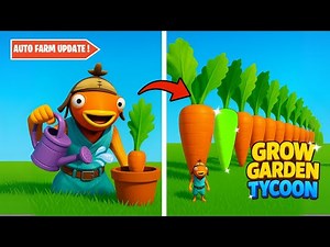 FORTNITE GROW GARDEN TYCOON ♻️ AUTO FARM UPDATE🐶 PETS added !🍅 MAP CODE: 0543-3158-7018