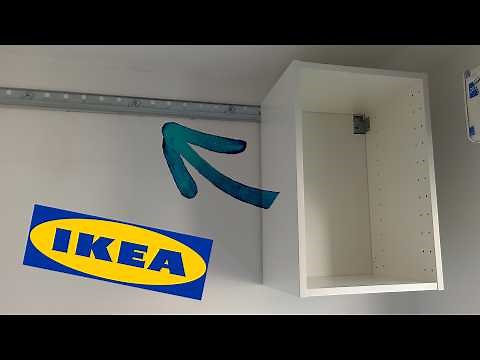 IKEA METOD SEKTION Kitchen Installation - Installing Wall Cabinet Suspension Rail - Complete