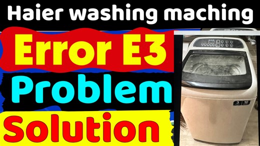 Haier Top Load Washing Machine H3 Error ke baare me detail se samjhaenge. Agar aapki washing machine start hone ke kuch time baad H3 error dikha kar band ho jaati hai, to is video me aap jaanenge: | ASR Service Center