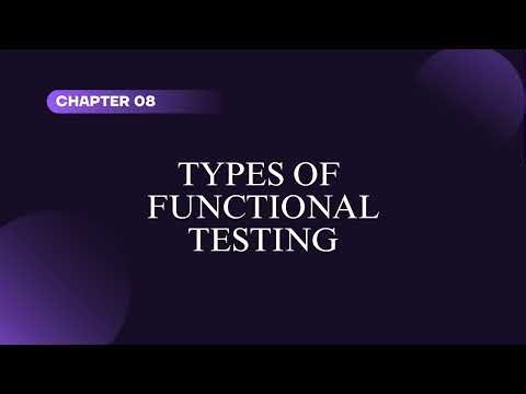 Types of Functional Testing | Software Testing | Tamil