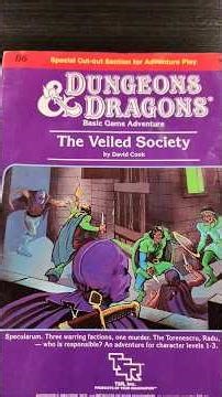 B6 The Veiled Society a Basic D&D Adventure #dnd #d&d #tsr #becmi #osr #rpg #rpggames #wotc