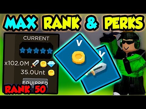 GETTING NEW *MAX* RANK & PERKS!!! | - Roblox Blade Throwing Simulator