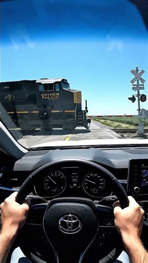 Train vs Toyota Car Chase 🚄💨 | Insane Speed Showdown #carpov