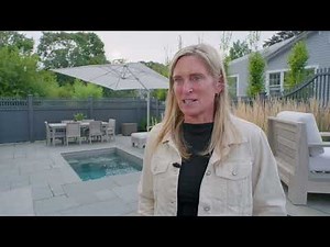 Family enjoys their Soake Pool in a small, urban backyard in Massachusetts