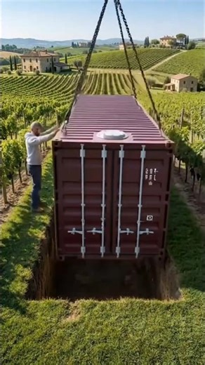 How We Built a Secret Wine Cellar from a Shipping Container (Vineyard Time-Lapse)