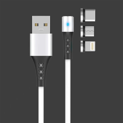 Wholesale 4-in-1 Multi-Purpose Mobile Phone Data Cable with USB 3.0 5A Fast Charging & Magnetic Charging Pure Copper Conductor