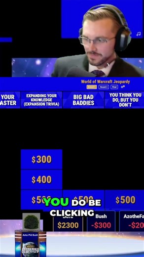 WoW Jeopardy Correct Answer #shorts