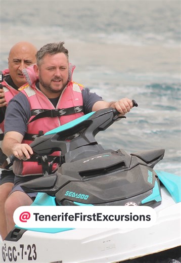 Jet skiing in Gran Canaria was unreal! Booked with @Tenerife First Excursions super easy and 100% worth it #dadlovesfood #travel #holiday #fyp #jetski