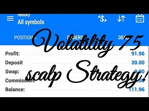 Vix 75 Scalp strategy | 5min TIMEFRAME 0n $20 deposits