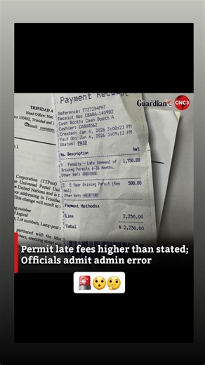 never take you life for granted 💔😭 on Instagram: "🚨🧍🏽‍♂️👩🏽🚘Driver’s permit late renewal fee Is $650 — $600 charge was 'administrative error' Motorists renewing expired driver’s permits are now being advised that the correct late renewal fee is $650, after authorities confirmed that the $600 charge announced earlier was the result of an administrative error. Officials explained that permits expired for six months or less now attract a $650 late fee, while permits expired for more than six