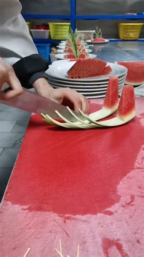 Royal Melon Carving Designs#Watermelon Flower Fantasy#Kitchen Skills#Knife skills#