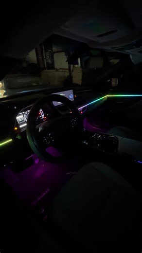 Lexus es350 interior ambient install! 🔥🔥🔥 #midnightcustomcars #lexuses350 #lexus #ambientlight #ambientlighting