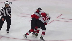 Brady Tkachuk worked P.K. Subban in a fight 😱👊 | Gino Hard