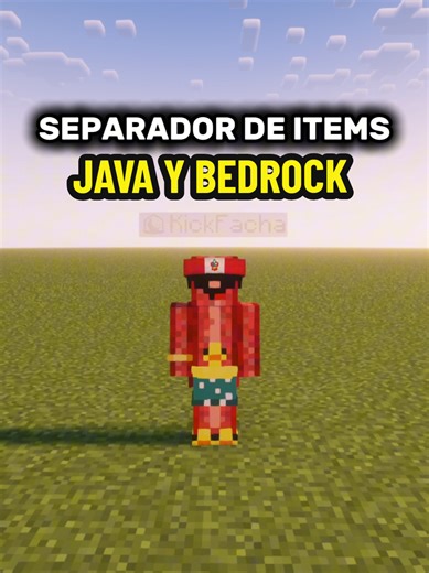 Tutorial Separador De Ítem Java y Bedrock 😎 #minecraftbedrock #minecraft #gaming #foryoupage #fyp