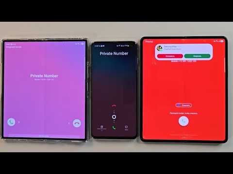 Incoming call& Double Fake call at the Same Time Samsung ZFold6 Vs Samsung S10 Vs Samsung ZFold3