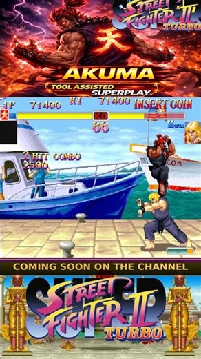 AKUMA 大 AWESOME FIGHT IN THE HARBORS IN SUPER STREET FIGHTER 2 TURBO - TAS TOOL ASSISTED SUPERPLAY